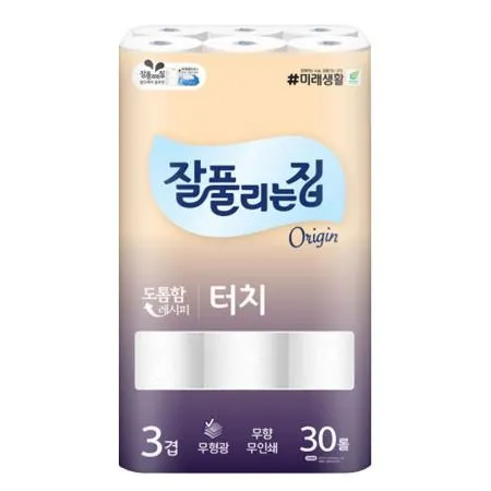 잘풀리는집 3겹 터치 화장지 25M 30롤