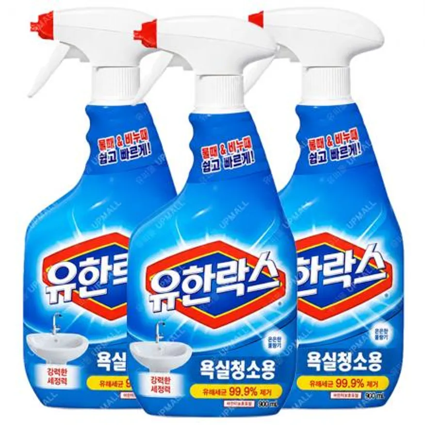 유한락스 욕실청소용 은은한꽃향기향 900ml x3개 이미지