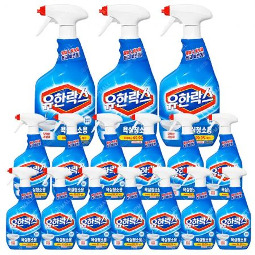유한락스 욕실청소용 은은한꽃향기향 900ml x16개 이미지
