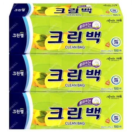 크린랲 뽑아쓰는 크린백 30x45 (대) 100매x3개