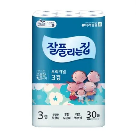 잘풀리는집 3겹 오리지날 화장지 27m 30롤