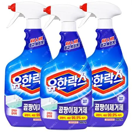 유한락스 곰팡이제거제 은은한꽃향기향  900ml x3개