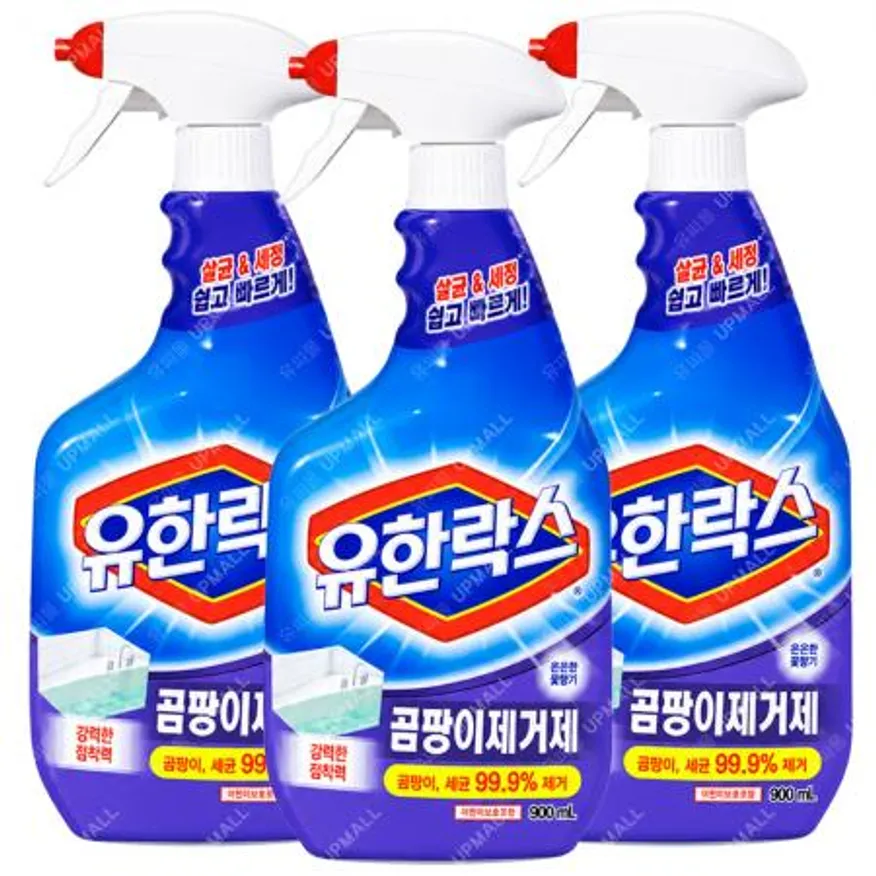 유한락스 곰팡이제거제 은은한꽃향기향 900ml x3개 이미지