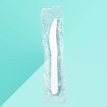 일회용 나이프 CI 1매 낱개포장 500개 백색