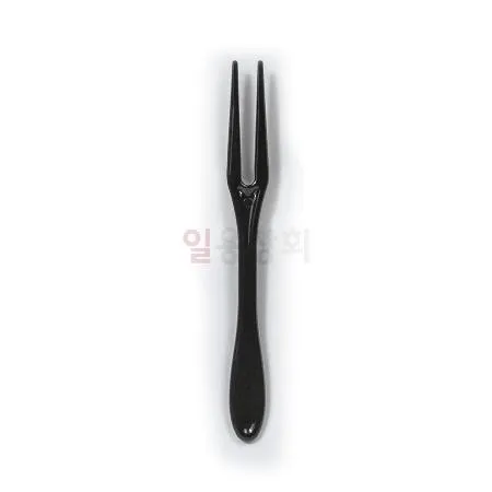 두발 미니 포크 CI 벌크포장 10000개 검정