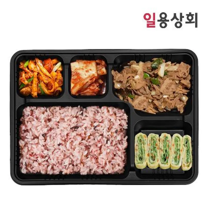 일회용 도시락 용기 HR-1 5칸 200세트 이미지