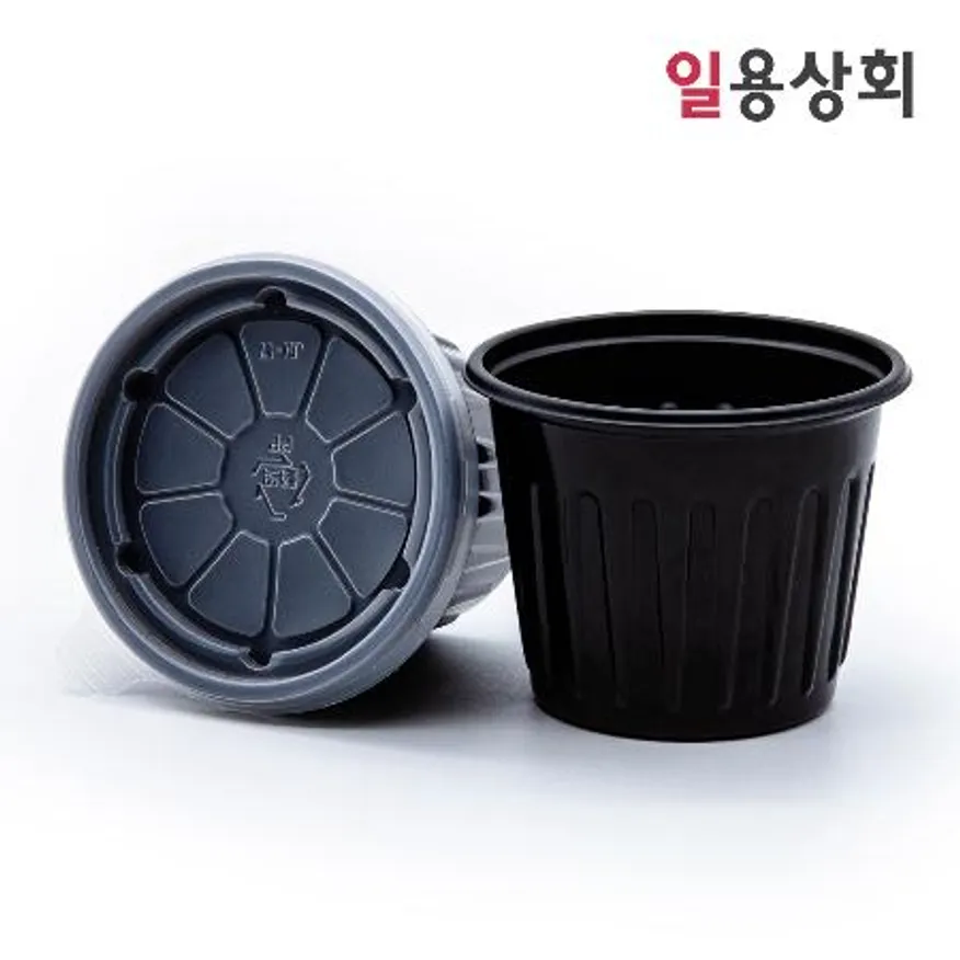 소스용기 JH 75파이 소 140ml 3000세트 검정 이미지