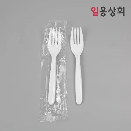 일회용 포크 CI 줄줄이 500개 백색
