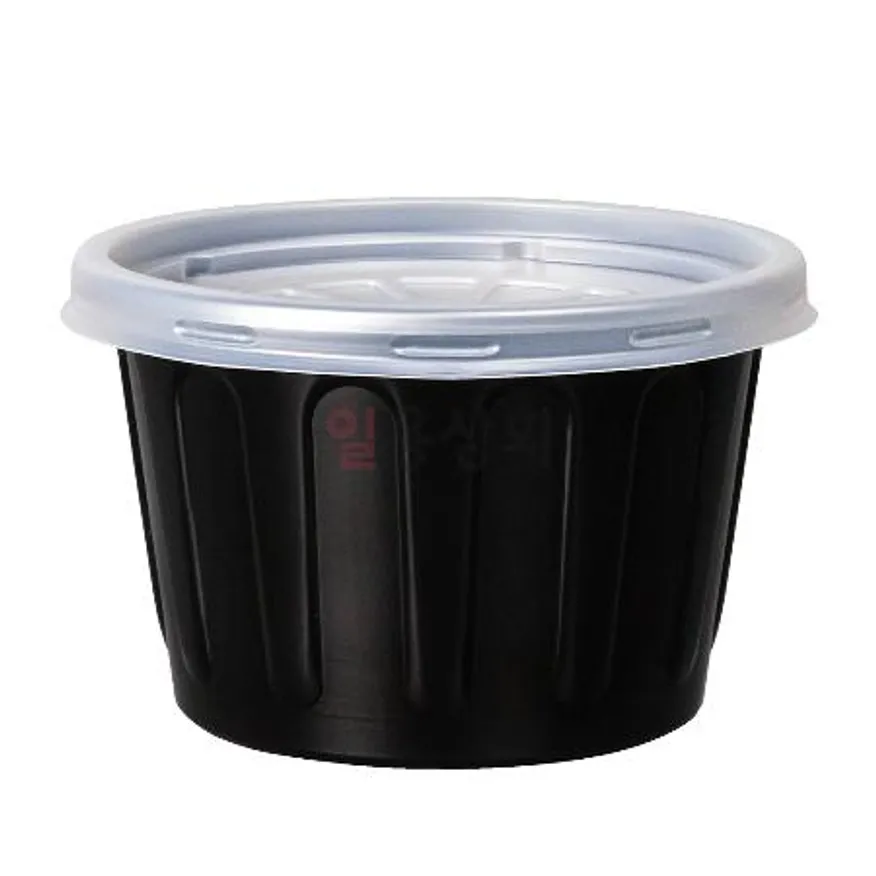 국용기 JH 105파이 대 350ml 1000세트 검정 이미지