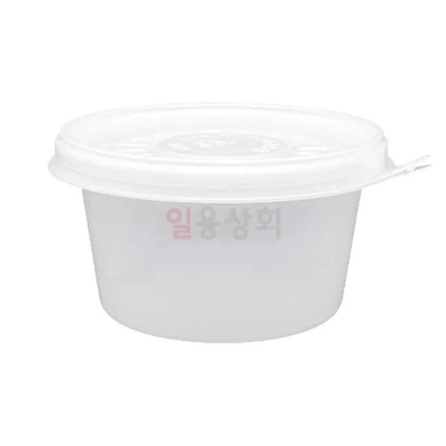 원형 죽용기 JH 120파이 특대 400세트 반투명 이미지