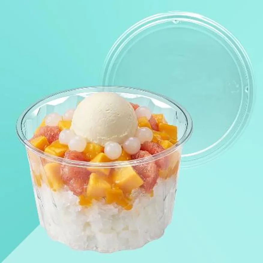 빙수용기세트 FP 125파이 대 투명 1000세트 이미지