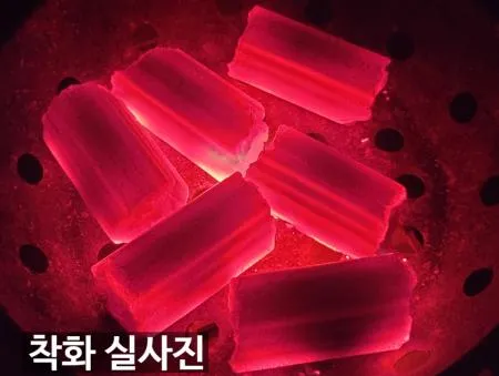 [비제이무역 밝은참숯] 참비숯 참나무로 만든 열탄 1BOX (절탄 7cm) 이미지