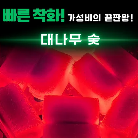 [비제이무역 밝은대나무숯] 사각 대나무 숯 (장탄)