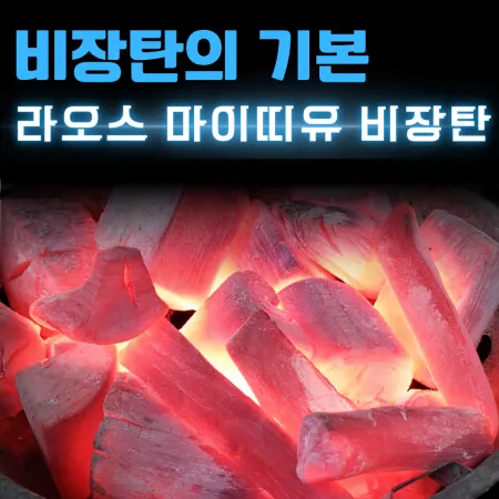 [비제이무역 밝은참숯] 라오스 마이띠유 비장탄 M(2번)