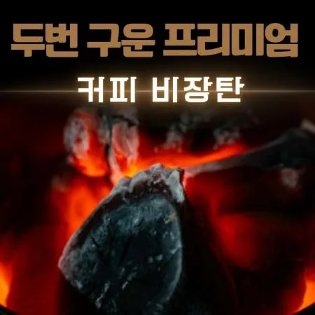 [비제이무역 밝은참숯] 두번 구운 커피나무 비장탄 (사이즈SS)