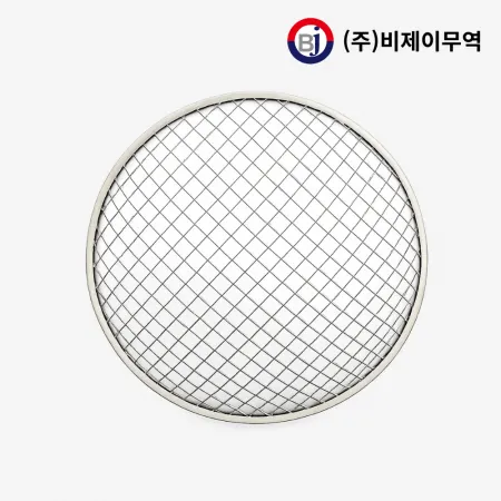 [비제이무역 밝은참숯] 일회용 원형 석쇠 (200개입) 295mm