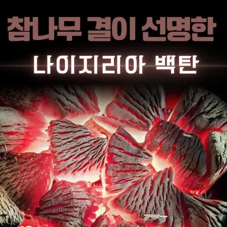 [비제이무역 밝은참숯] 나이지리아 백탄 L(6번)