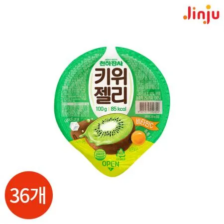 진주 천하장사 키위 젤리 컵 100g X36개