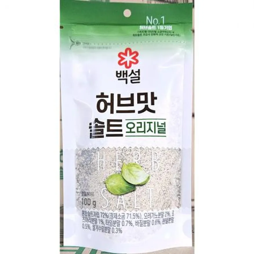 천일염 (백설 순한허브맛 100g) 업소용 이미지