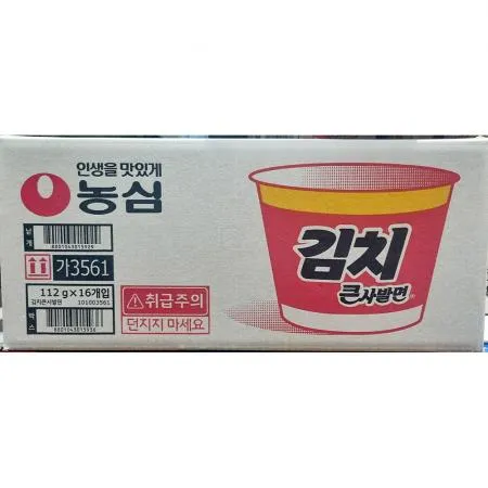 김치큰사발면 (농심 112g 16개) 업소용