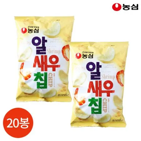 농심 알새우칩 68g X20봉