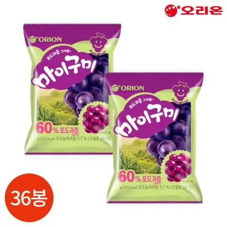 오리온 마이구미 포도 97g X36봉
