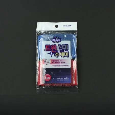 크린랩- 트윈스텐 수세미 2매입 업소용 이미지