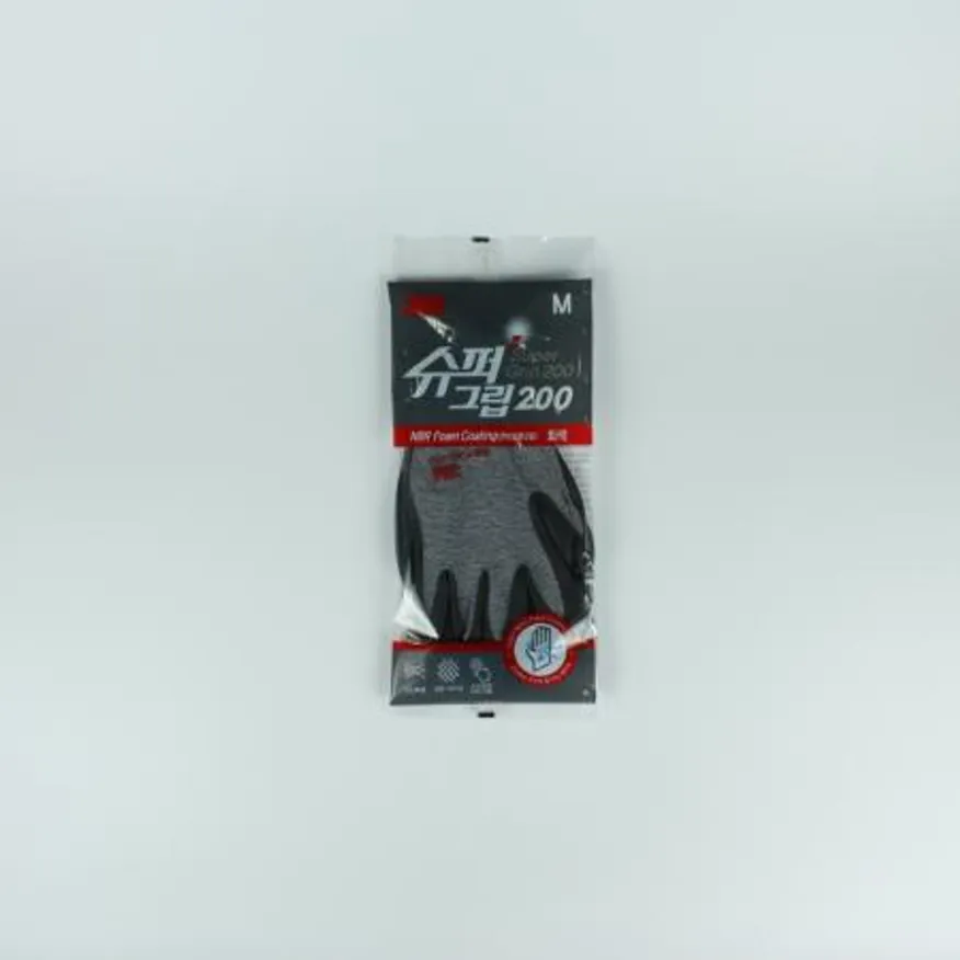 3M 슈퍼그립 장갑 그레이 M 업소용 이미지