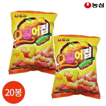 농심 오징어집 버터구이맛 78g X20봉