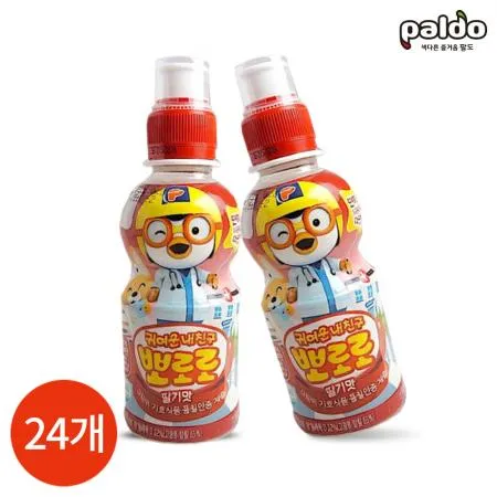팔도 뽀로로 딸기맛 235ml x 24PET 업소용