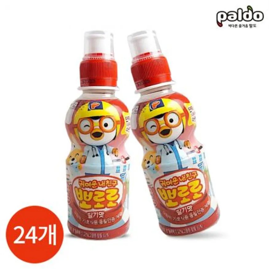 팔도 뽀로로 딸기맛 235ml x 24PET 업소용 이미지