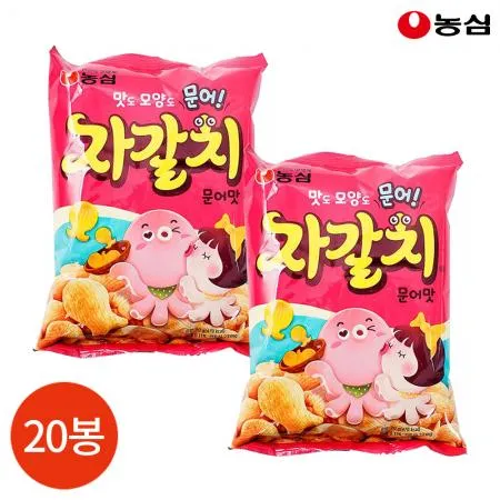농심 자갈치 문어맛 90g X20봉
