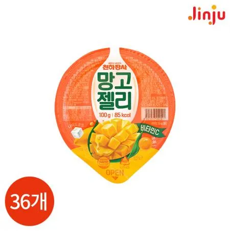 진주 천하장사 망고 젤리 컵 100g X36개