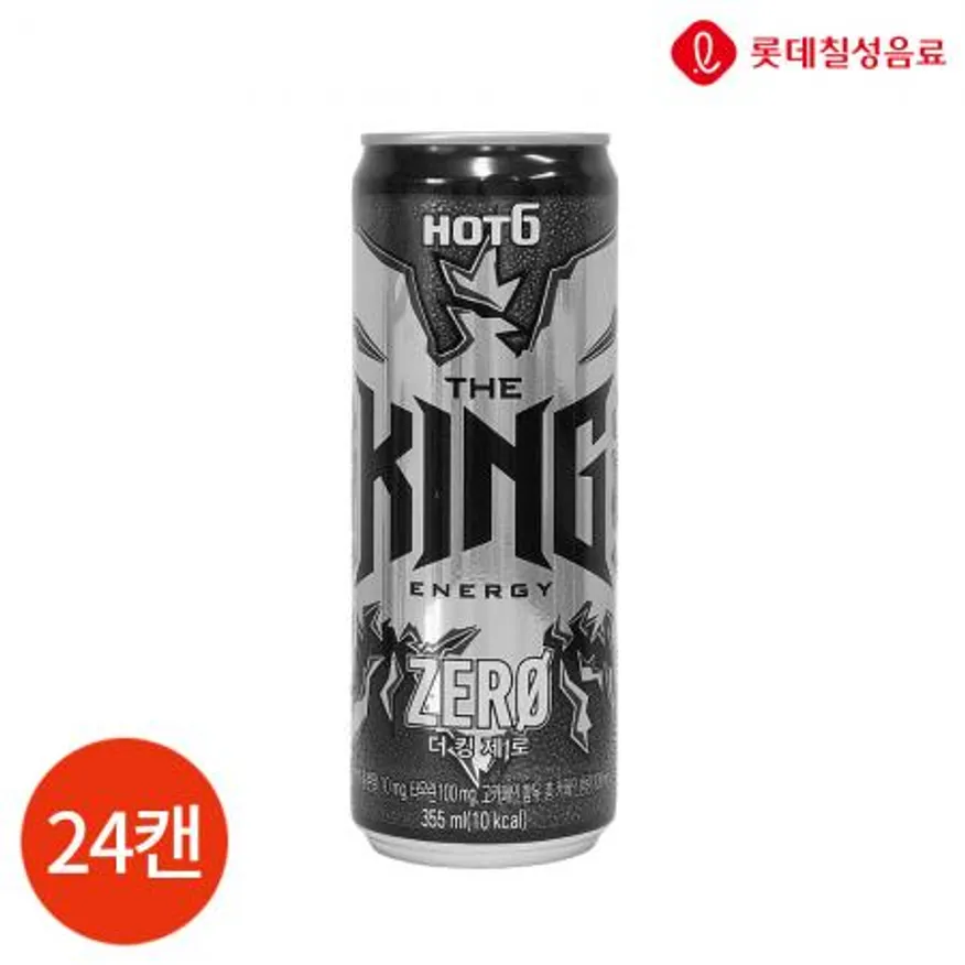 롯데칠성 핫식스 더킹제로 355ml X 24캔 업소용 이미지