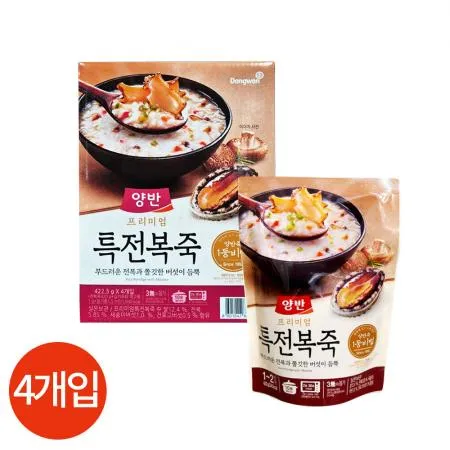 동원 양반 특 전복죽 422.5g X4개