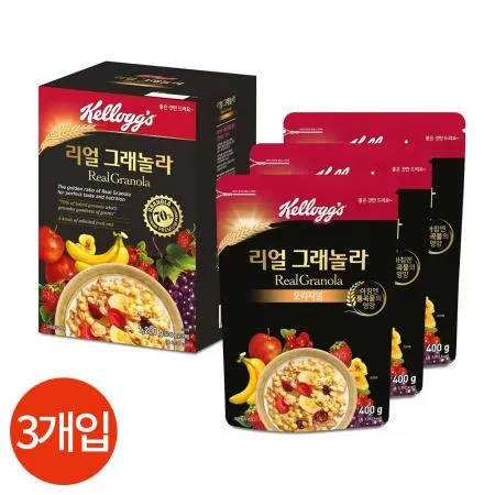 켈로그 리얼 그래놀라 400g X3개