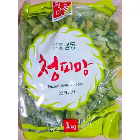 청피망 (황보마을 냉동 슬라이스 1kg) 업소용
