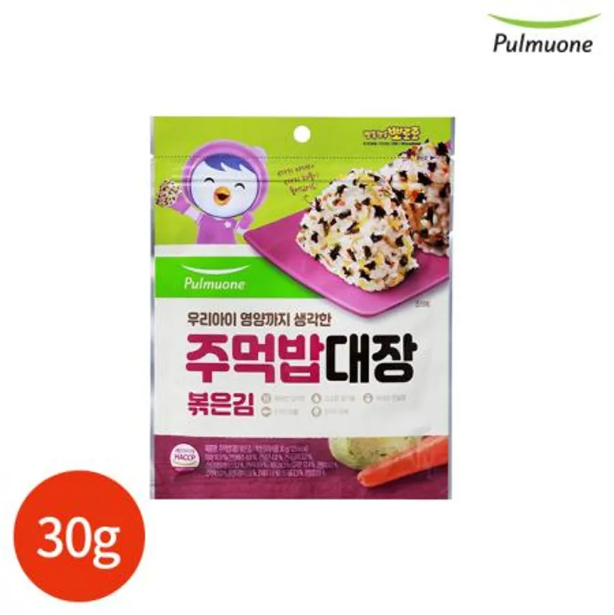 풀무원 주먹밥 대장 볶은김 30g 업소용 이미지