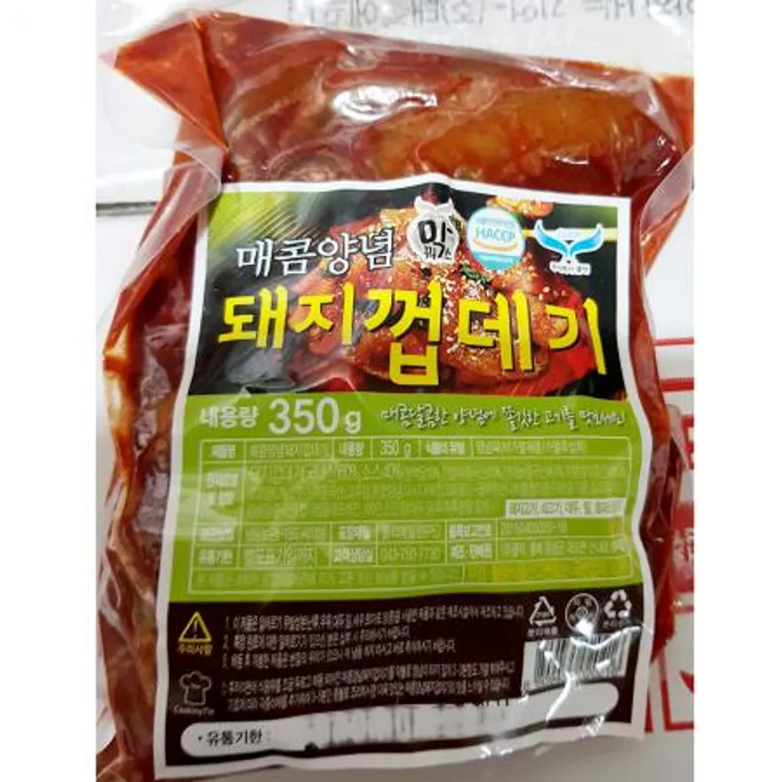 매콤양념돼지껍데기(350g) 업소용 이미지