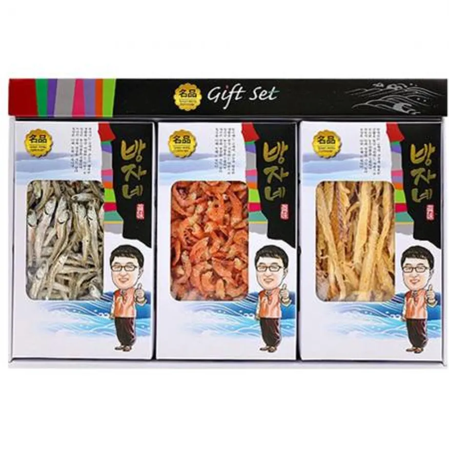 멸치선물세트 3종 고추장멸치 두절새우 황태채 업소용 이미지