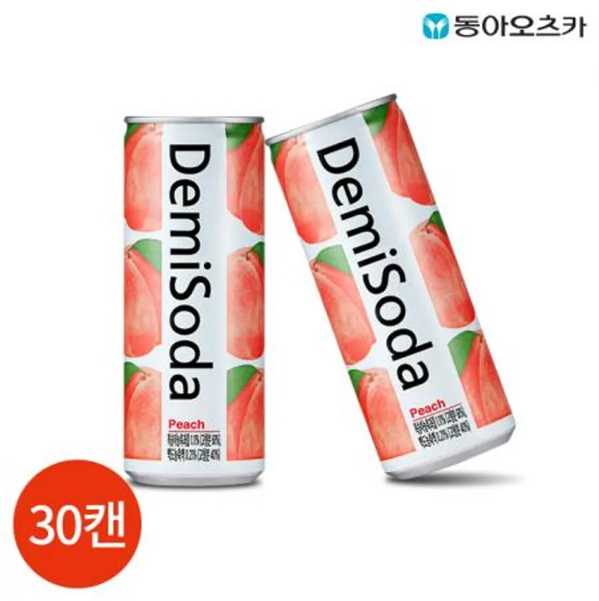 동아 데미소다 피치 250ml x 30캔 업소용 이미지