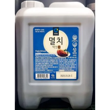 진멸치액젓 (청정원 9kg) 업소용