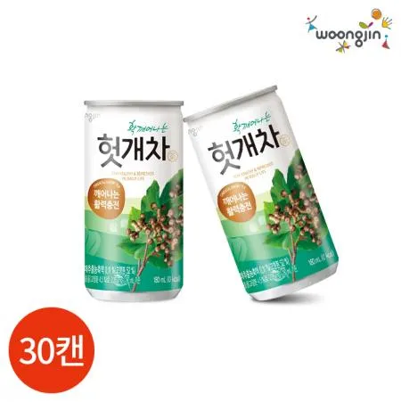 웅진 헛개차 180ml X30캔