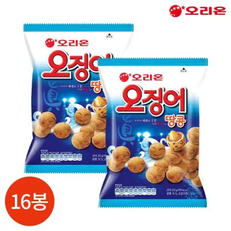 오리온 오징어땅콩 98g X16봉