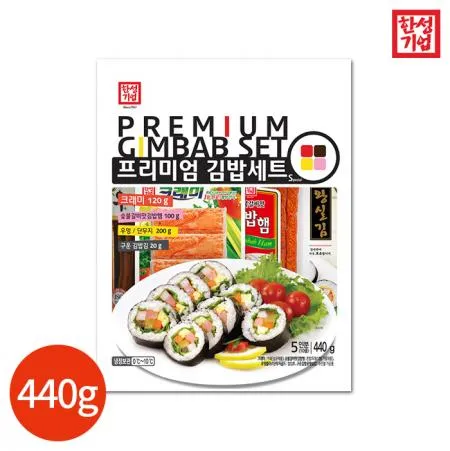 한성기업 프리미엄 김밥세트S 440g x 1개 업소용
