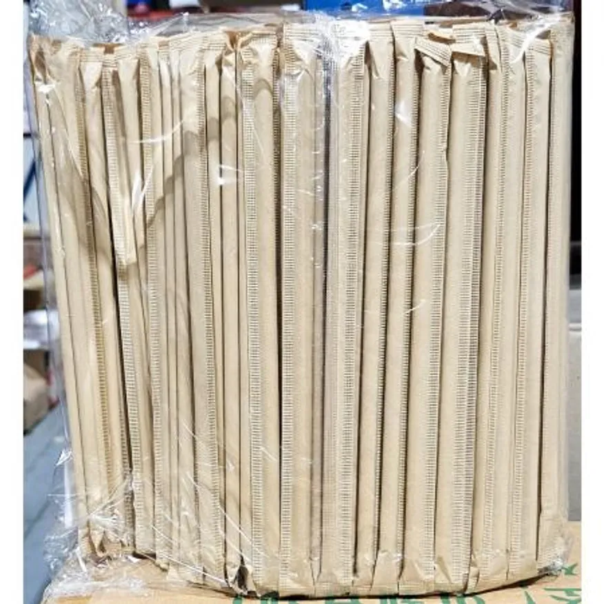 종이빨대 (크라프트 7x210mm 250입) 업소용 이미지