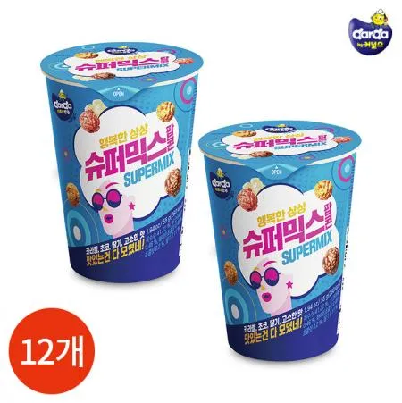 커널스팝콘 컵 슈퍼믹스5 컵 5g X12