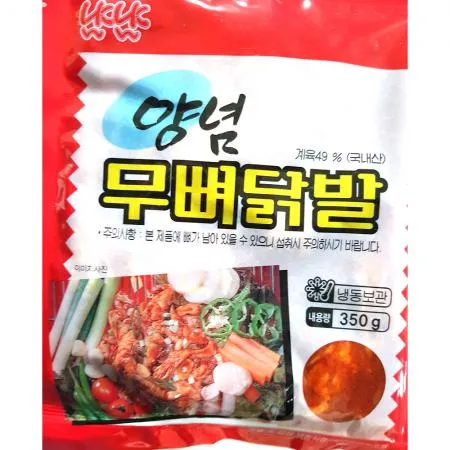 양념닭발 (냠냠 냉동 무뼈 350g) 업소용