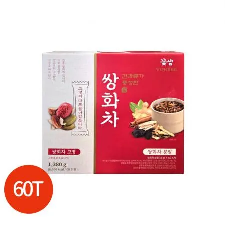VONBEE 견과류가 풍성한 쌍화차 60개입