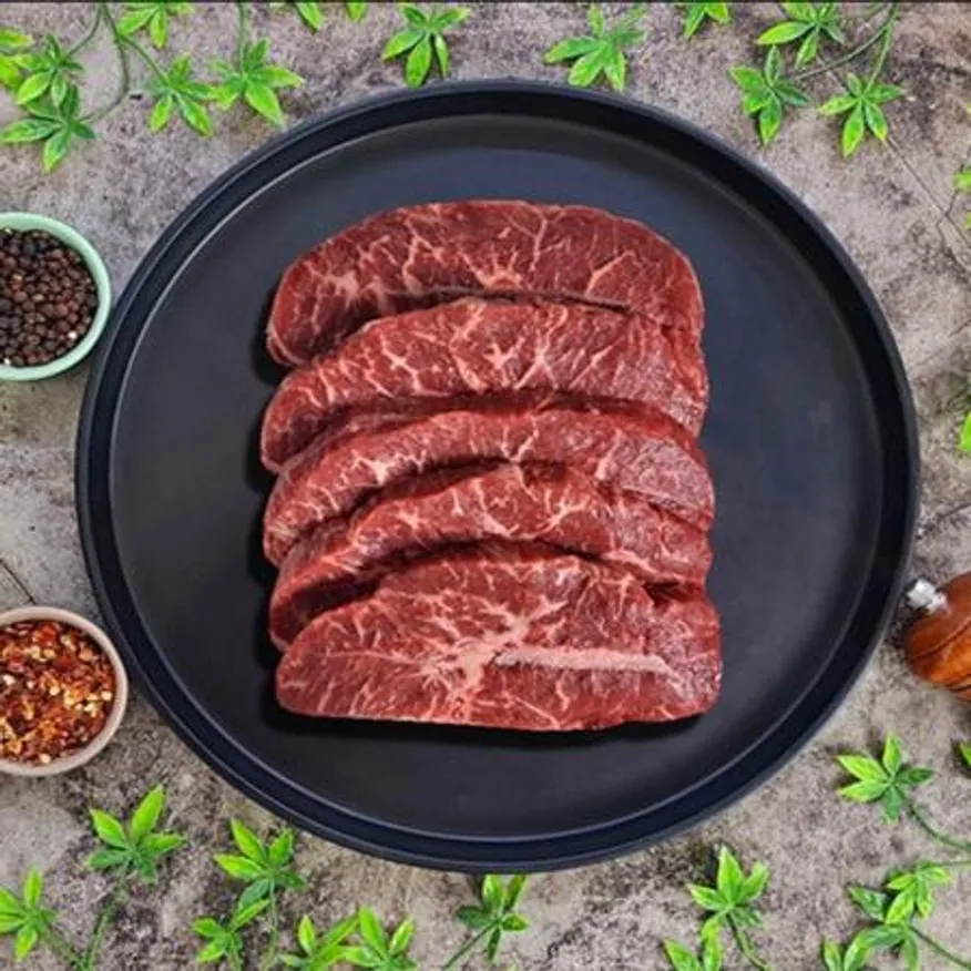 미국산 냉장 부채살 스테이크 통두께(절단X) 2kg 업소용 이미지